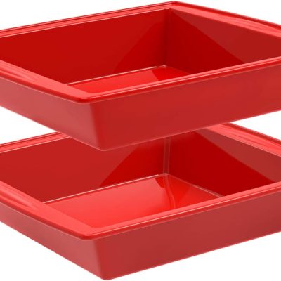 8 inch Square Cake Pans(2 Pack), 8x8 Baking Pan, Nonstick Silicone Cake Molds for Brownie, Cornbread and Cake